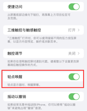 沾化苹果授权维修站分享iPhone轻点无法唤醒怎么办