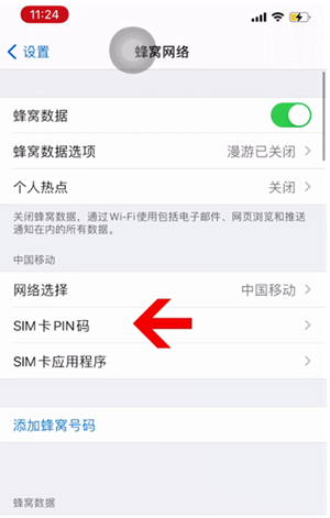 沾化苹果14维修网分享如何给iPhone14的SIM卡设置密码 