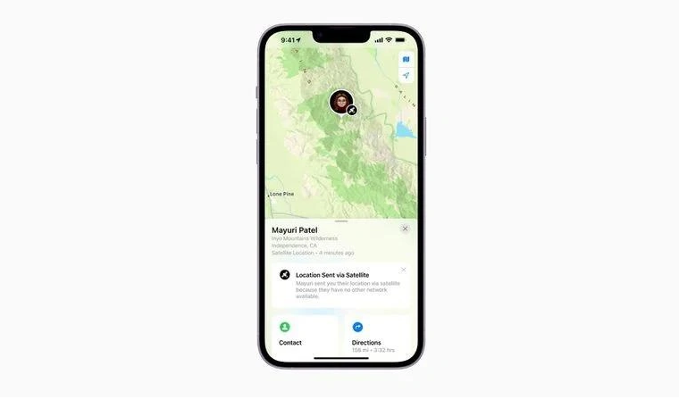 沾化苹果14维修分享iPhone14系列中 FindMy功能通过卫星分享位置方法教程 